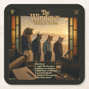 Posavasos Cuadrado De Papel El Álbum de Windows: una Parodia