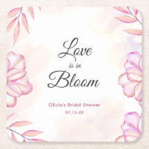 El amor está en flor Acuarela floral fiesta de bod