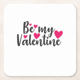 Posavasos Cuadrado De Papel El arte de la pareja es mi San Valentín