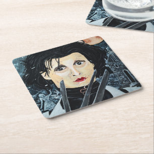 Posavasos Cuadrado De Papel El artista pintando por Alfred Fox