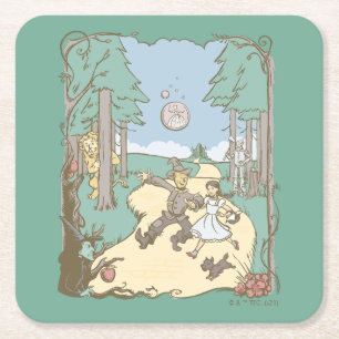 Posavasos Cuadrado De Papel El Asistente De Oz™   Libro de historias Camino 