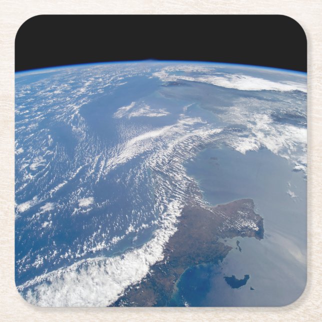 Posavasos Cuadrado De Papel El Canal de Panamá. (Anverso)