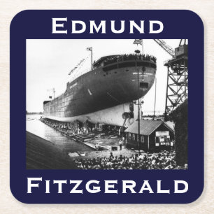 Posavasos Cuadrado De Papel El Edmund Fitzgerald