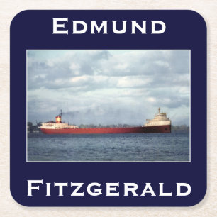 Posavasos Cuadrado De Papel El Edmund Fitzgerald