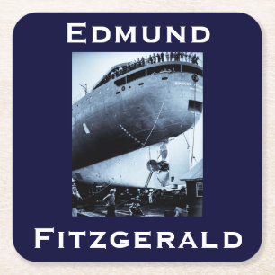 Posavasos Cuadrado De Papel El Edmund Fitzgerald