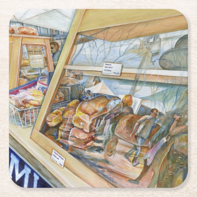 Posavasos Cuadrado De Papel El lado soleado de la demencia (Anverso)