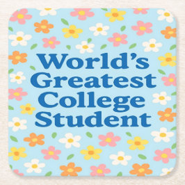 Posavasos Cuadrado De Papel El mayor juego de montaña rusa para estudiantes un