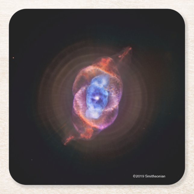 Posavasos Cuadrado De Papel El ojo de gato (Anverso)