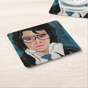 Posavasos Cuadrado De Papel El Rey Pintura de Alfred Fox