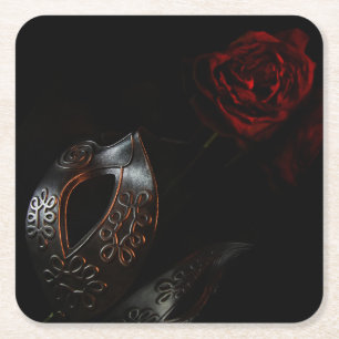 Posavasos Cuadrado De Papel El rosa moribundo de Phantom