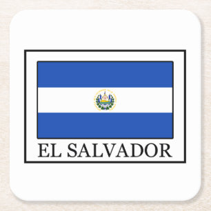 Posavasos Cuadrado De Papel El Salvador