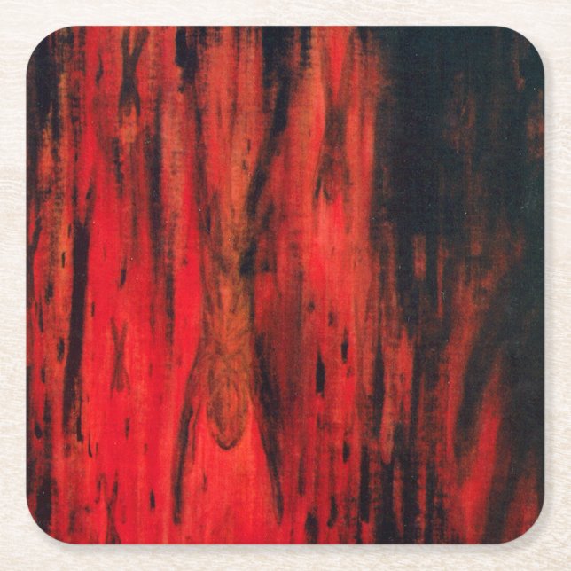 Posavasos Cuadrado De Papel El verdugo (Anverso)