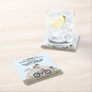 Posavasos Cuadrado De Papel El viaje es un regalo