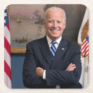Posavasos Cuadrado De Papel El vicepresidente Joe Biden de la presidencia de O