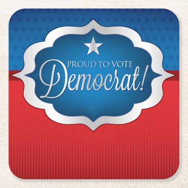 Posavasos Cuadrado De Papel Elecciones12 (Anverso)