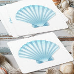 Posavasos Cuadrado De Papel Elegante Boda Náutico Azul de Seashell Beach<br><div class="desc">Añada un toque de atención a la celebración de su playa con esta elegante montaña para beber papel, con conchas azules y obras de arte inspiradas en el mar. Perfecto para bodas de la costa, recepciones frente al mar y eventos románticos de verano, este detalle funcional une la temática costera...</div>