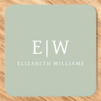 Elegante Profesional Simple Monograma Minimalista