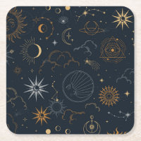 Elementos místicos celestes y lunares