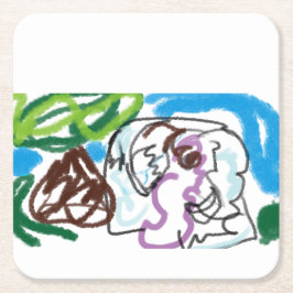 Posavasos Cuadrado De Papel Elephant SET