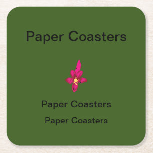 Posavasos Cuadrado De Papel Eleva tu marca con porta botellas de papel de alta