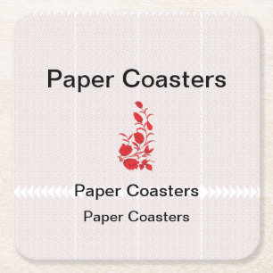 Posavasos Cuadrado De Papel Eleva tu marca con portaobjetos de papel de alta c