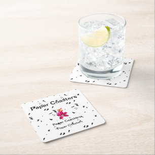 Posavasos Cuadrado De Papel Eleva tu marca con portaobjetos de papel de alta c