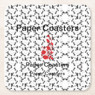 Posavasos Cuadrado De Papel Elevar su marca con una escoria de papel de alta c