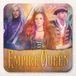 Posavasos Cuadrado De Papel Empire Queen Coaster