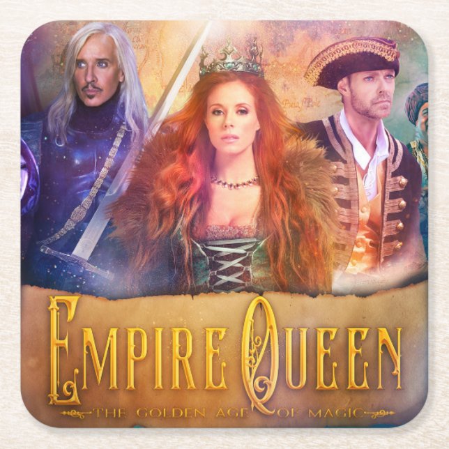 Posavasos Cuadrado De Papel Empire Queen Coaster (Anverso)
