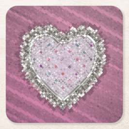 Posavasos Cuadrado De Papel Encanto de amor bueno