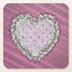 Posavasos Cuadrado De Papel Encanto de amor bueno