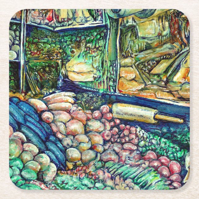 Posavasos Cuadrado De Papel Enceladus (Anverso)