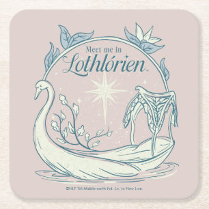 Posavasos Cuadrado De Papel Encuentrame en LOTHLORIEN™ - Barco Cisne