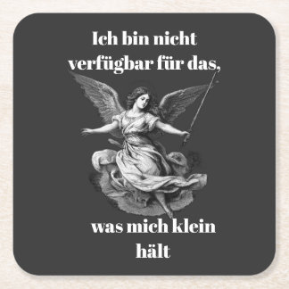 Posavasos Cuadrado De Papel Engel der Unverfügbarkeit 