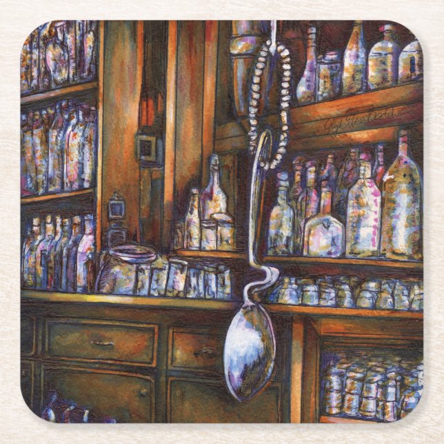 Posavasos Cuadrado De Papel Entendido implícitamente (Anverso)