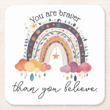 Eres más valiente, regalo de afirmación positiva,