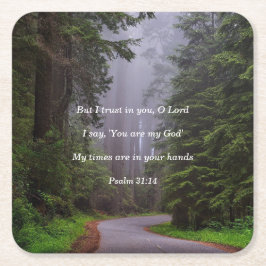 Posavasos Cuadrado De Papel Eres mi Dios la Pascua