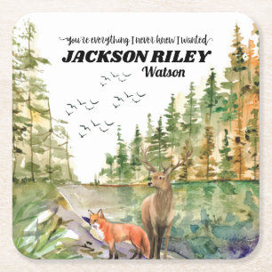 Posavasos Cuadrado De Papel Eres todo lo que nunca supe que quería un Rubor sa