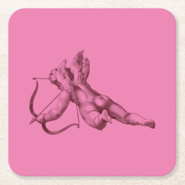 Posavasos Cuadrado De Papel Es estúpido romántico