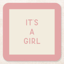 Es una montaña rusa de papel de Baby Shower Chica