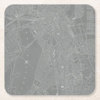 Esbozo del mapa de la ciudad de Boston