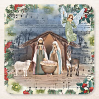 Escena de la Natividad, alegría para el mundo,