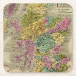 Posavasos Cuadrado De Papel Escocia 15