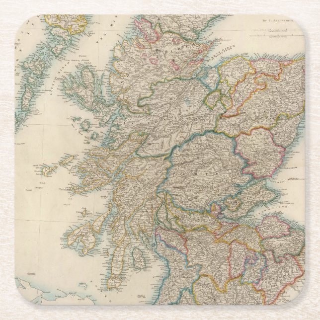 Posavasos Cuadrado De Papel Escocia 3 (Anverso)