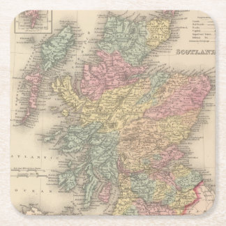 Posavasos Cuadrado De Papel Escocia 6