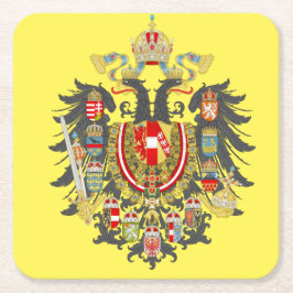 Posavasos Cuadrado De Papel Escudo de armas de Habsburgo