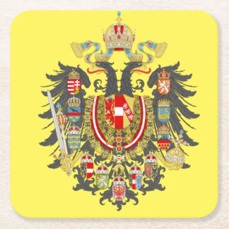 Posavasos Cuadrado De Papel Escudo de armas de Habsburgo