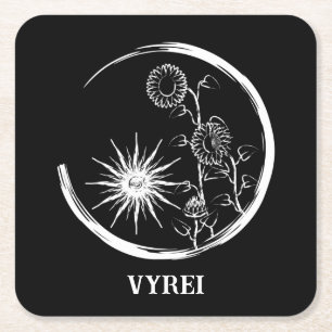 Posavasos Cuadrado De Papel Escudo de verano