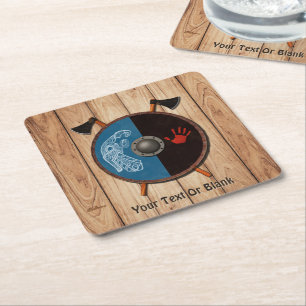 Posavasos Cuadrado De Papel Escudo de vibración y ejes