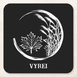 Posavasos Cuadrado De Papel Escudo otoño/otoño